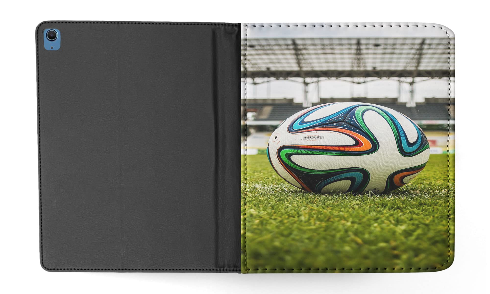 Soccer Ball ON Football Field FLIP Tablet CASE Cover for Apple
